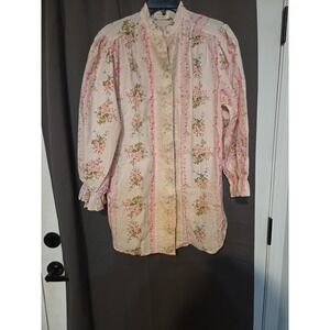 Vintage‎ Victoria's Secret Gold Label Cottagecore Floral Nightgown P/S